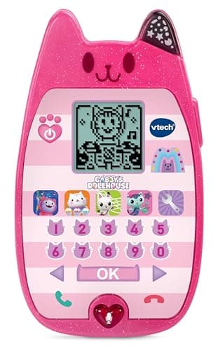 Image of VTech Gabby's Dollhouse A Meow-Zing Phone, Official Gabby's Dollhouse Toy, Interactive Role Play Phone, Toy Phone with Voice Activation, Ringtones & Games, Gift for Ages 3, 4+ Years, English Version