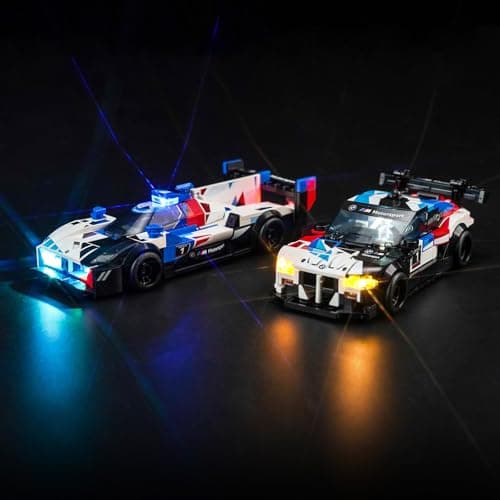 Image of Light Kit for Lego BMW M4 GT3 & BMW M Hybrid V8, Lighting Set for Lego 76922 Speed Champions BMW Vehicle Toys: The M4 GT3 and The M Hybrid V8 - Not Include Models, Just Light Kit