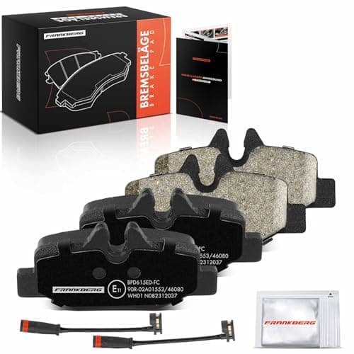 Image of Frankberg Brake Pad Set incl. 4x Pads Rear Compatible with Vito Bus W639 Vito/Mixto Box W639 Viano W639 Replace# 0064202120,A0064202120