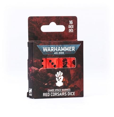 Image of Games Workshop - Warhammer 40,000 - Chaos Space Marines: Red Corsairs Dice Set