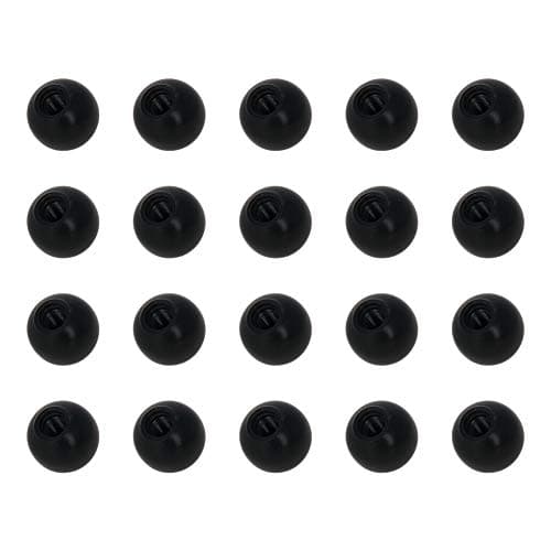 Image of Othmro 20pcs Ball Lever Knobs, M5 Female Thread Insulated Black Ball Knob, 16mm Diameter Bakelite Lever Knob Machine Handle Tool Replacement