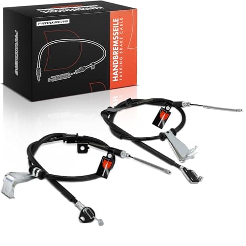 Image of Frankberg 2X Handbrake Cable Drum Brake Rear Left Right Compatible with i10 PA 1.0L 1.1L 2008-2013 Replace# K16046
