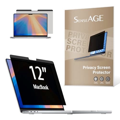 Image of SenseAGE Magnetic Privacy Screen Filter for MacBook 12 Inch, Anti-Blue Light Glare Screen Protector, Laptop Privacy Filter, Compatible with MacBook 12 inch (A1534)