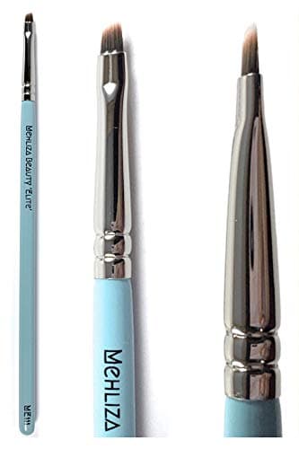 Image of ME111 Tiny small angle eye brush winged liner eyeliner eyebrow grooming cut crease concealer brow shaping makeup brushes wingliner brush angled liner brush