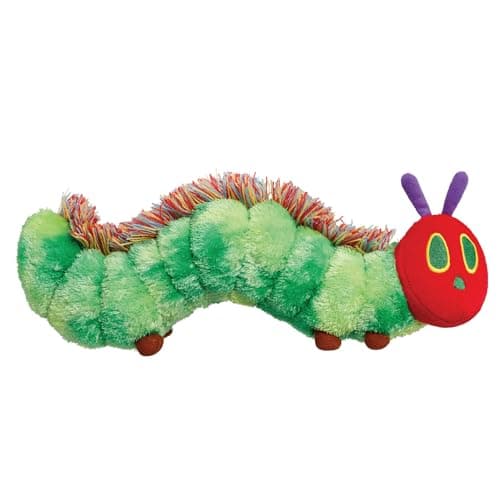 Image of Rainbow Designs Very Hungry Caterpillar Soft Baby Toy with Tactile Fluffy Spine - Cuddly Plush Character from Eric Carle's Classic Story Book - Snuggly Companion for Playtime & Storytime, 0-3 Years