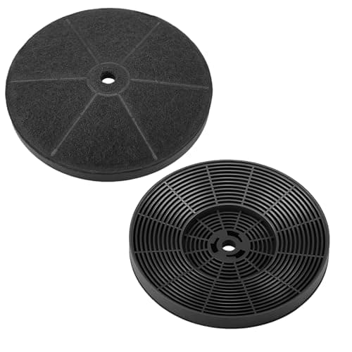 Image of 2 Pcs Carbon Filter for Cooker Hood 175MM for CDA SIA SIA2 CHA15 Carbon Charcoal Filter Vent Recirculating Extractor Fans for ECA60 EVA70 EAG91 CGH100 AGL61 and More Active Odour Grease Filter