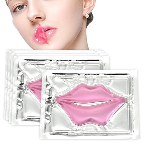 Image of 5 Pcs Collagen Crystal Lip Mask, Overnight Moisturizing Mask for Soft Smooth Lips, Resist Aging, Exfoliate Skin, Lip Covers for Sunbed, Prevent Chapped and Dry Skin and Other Problems