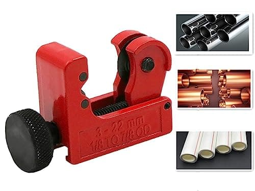 Image of YongXiangPeng Pipe Cutter,3-22mm (1/8inch-7/8inch) Adjustable Mini Tube Cutter Heavy Duty Rigid Tubing Cutter for Stainless Steal Tubing, Metal, Plastic, Brass