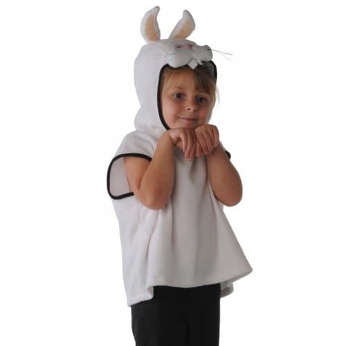 Image of Child Tabard Rabbit White 6-8 Year / Childrens Fancy Dress Costumes and Accessories