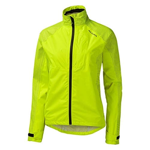 Image of Altura Nightvision Storm Women's Waterproof Cycling Jacket with Reflective Technology – Hi Viz Yellow - UK Size 12