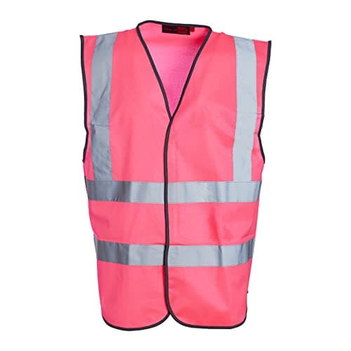 Image of Blackrock Pink Enhanced Visibility Vest, Hi-Vis, High Visibility Vest, Safety, Reflective, Hi Vis PPE, Security, Workwear, Mens Womens - Size Large