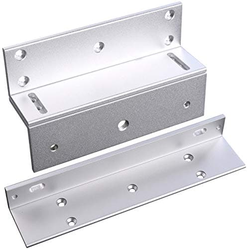 Image of UHPPOTE Z & L Bracket for Inward Door 180KG Holding Force Electric Magnetic Lock