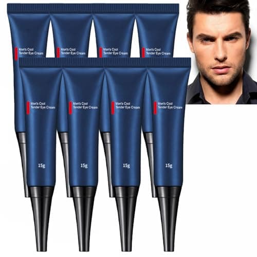 Image of Men’s Awaken Peptide Lifting Eye Gel, Cool & Tender Firming Cream for Anti-Aging | Reduces Eye Bags, Wrinkles & Puffiness | Dark Circle Treatment | Sensitive Skin Repair (8PCS)