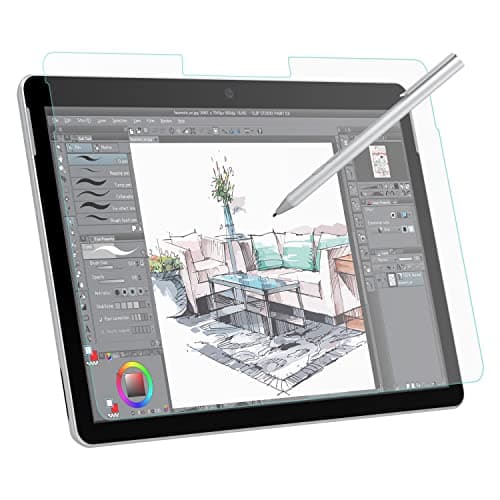 Image of MoKo PET Matte Screen Protector for Microsoft Surface Go 4/3/2/2018, Write, Draw and Sketch with Surface Pen, Anti Glare Film