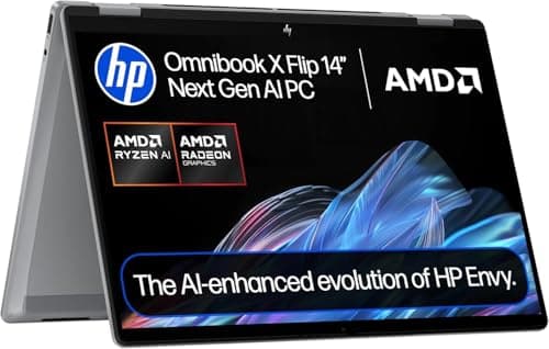 Image of HP OmniBook X Flip AMD Ryzen AI 7 16GB RAM 1TB SSD 14" W11 TS Copilot+ Laptop