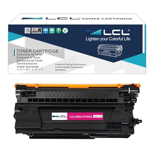 Image of LCL CF453A Toner Cartridge Replacement for HP CF453A 655A for HP Color LaserJet Enterprise Flow MFP M681f M681z M682z Color LaserJet Enterprise M652dn M652n M653dh M653dn M653x MFP M681dh M681f (1 M)