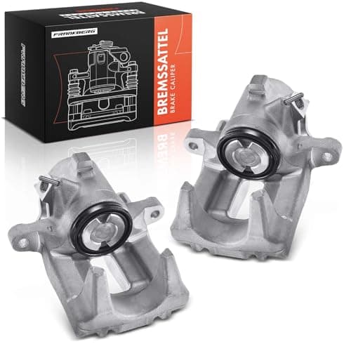 Image of Frankberg 2x Brake Caliper Disc Brake Rear Left Right Aluminium Compatible with A4 8E2 B6 8EC B7 A4 Avant 8E5 B6 8ED B7 A4 Cabriolet 8H7 B6 8HE B7 Replace# 8E0615423G