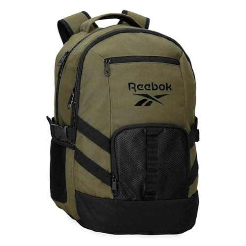 Image of Reebok Truck One Backpack for 15.6-Inch Laptop, Dual Compartment, Green, 34 x 46 x 15 cm, 23.46 L, Polyester by Joumma Bags