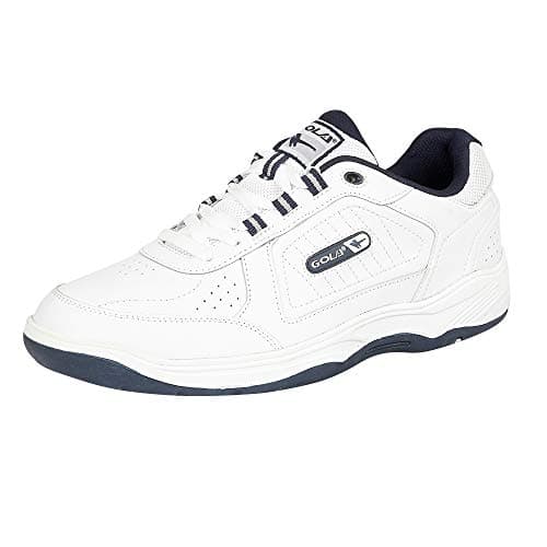 Image of Gola Men's Gola Belmont Lace Wide Fitness Shoes, White Navy, 9 UK