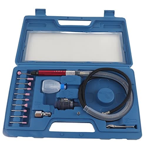 Image of 17Pcs Air Micro Grinder Kit Wind Grinding Pen Set Pneumatic Engraving Tools Mini Pencil Polishing Rotray Cutting Tool for Jewelry Cleaning Chamfering