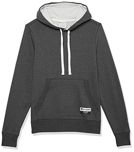 Image of Champion Men's Authentic Originals Sueded Pullover Hoodie, Charcoal Heather, XXXL