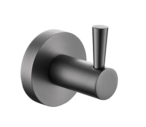 Image of Bristan Round Hook Gun Metal Grey