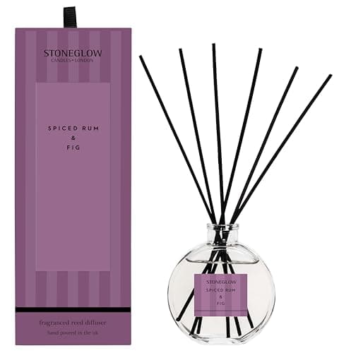 Image of Stoneglow Modern Classics Collection - Spiced Rum & Fig - Scented Reed Diffuser 120ml Purple