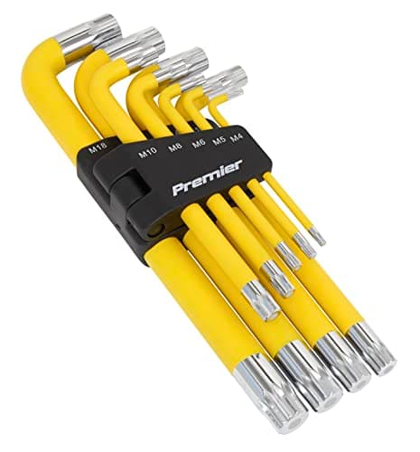 Image of Sealey AK7189 9pc Anti-Slip Jumbo Spline Key Set