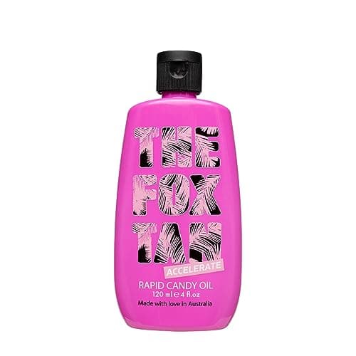 Image of The Fox Tan Rapid Candy Oil, Accelerator Tanning Oil For Deeper & Darker Long-Lasting Tans, Creates Flawless Tan Skin, Vegan & Cruelty-Free, 120ml