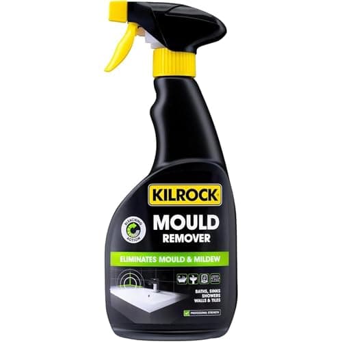 Image of Kilrock Mould Remover Spray 500ml Fast Acting Cleaner for Black Mould on Bathroom Tiles Grout Silicone Seals and Walls Powerful Formula for Household Surface Cleaning