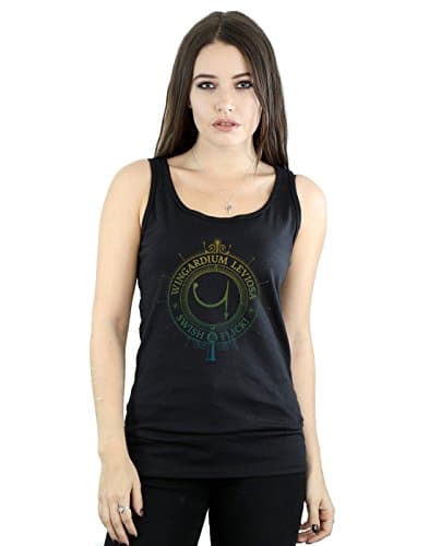 Image of Harry Potter Women's Wingardium Leviosa Spells Charms Vest Small Black