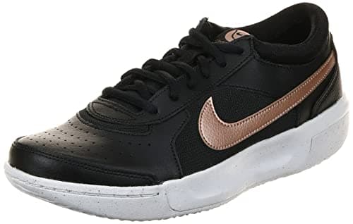 Image of NIKE Nikecourt Zoom Lite 3 Women's Trainers, Black MTLC Red Bronze White, 5 UK