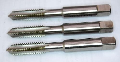 Image of Set of Three 1/4 X 20 UNC HSS Taps Taper and Second and Plug - Apex Brand - British
