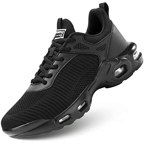 Image of KEEZMZ Men's Fashion Sneaker Non Slip Air Running Shoes for Men Athletics Sport Trainer Tennis Basketball Shoes Black