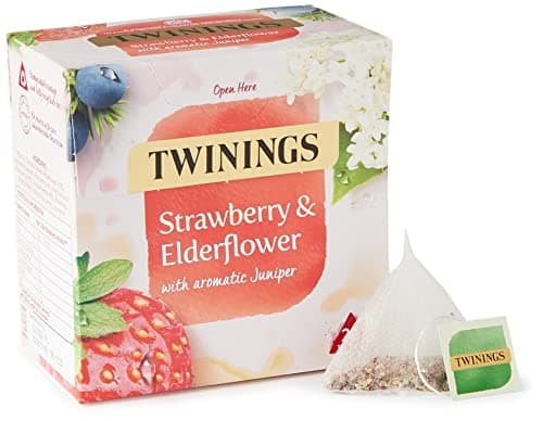 Image of Twinings Strawberry and Elderflower Herbal Tea Bags, 20 Tea Bags