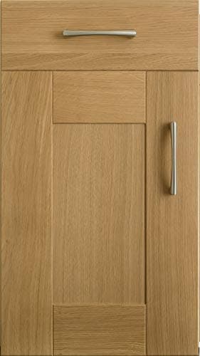 Image of Oak Shaker Kitchen Unit Cupboard Door to fit Standard Cabinets (140mm x 345mm)