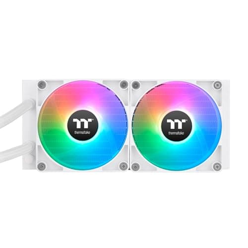 Image of Thermaltake TH240 V2 Ultra ARGB Sync/AlO Liquid Cooler/ARGB Fan 120 * 2/PWM 500~1500rpm/Water Block 2.1" LCD/Snow