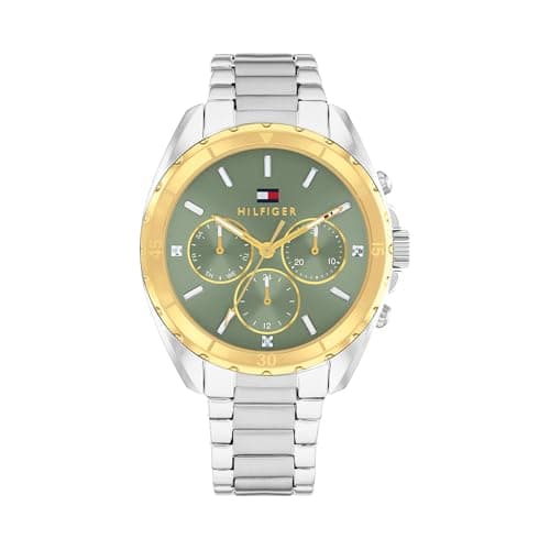 Image of Tommy Hilfiger Analogue Multifunction Quartz Watch for Women with Silver Stainless Steel Bracelet - 1782785