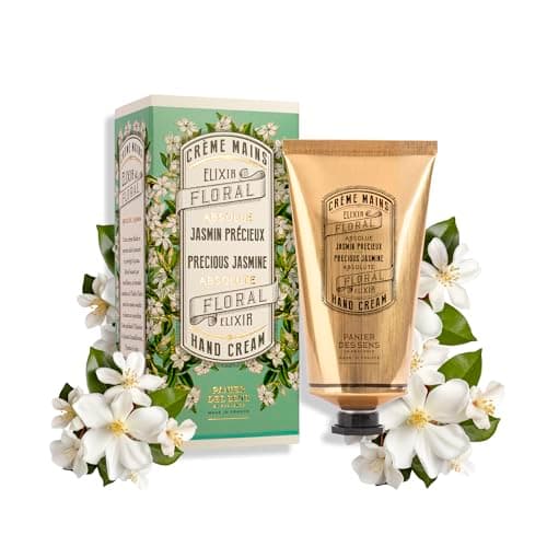 Image of Panier des Sens - Jasmine Hand Cream - Hand Cream for very Dry Hands and Skin - for Women and Men - With Almond & Olive Oil - Vegan Made in France 96% Natural Ingredients - 75ml