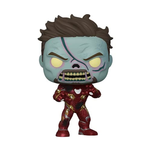Image of Funko POP! Marvel - What If - Zombie Iron Man - Glow In the Dark - Marvel What If - Collectable Vinyl Figure - Gift Idea - Official Merchandise - Toys for Kids & Adults - TV Fans
