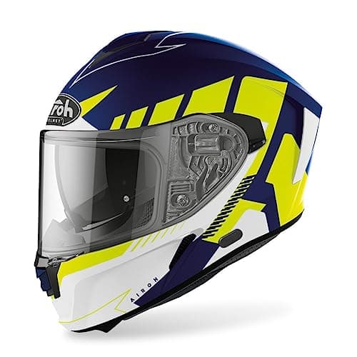 Image of Airoh Spark Rise Helmet Blue/Gelow Matt S
