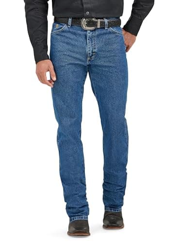 Image of Wrangler Men's George Strait Cowboy Cut Original Fit Jean, Heavyweight Stone Denim, 40W x 32L