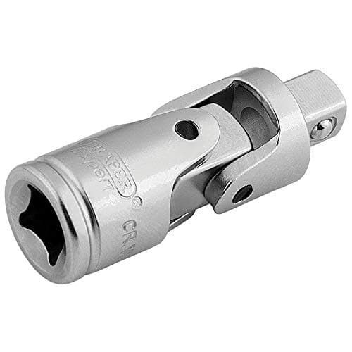 Image of Draper 16792 1/4-Inch Square Drive Satin Chrome Universal Joint, Blue