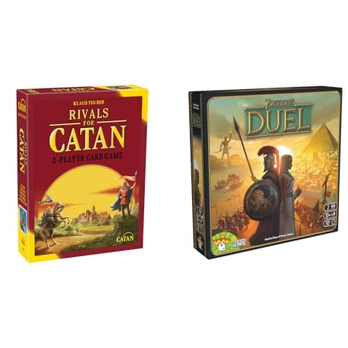 Image of CATAN UNBOX Now | The Rivals for Catan | Board Game | Ages 10+ | 2 Players | 45-120 Minutes Playing Time,Gold & Repos Production UNBOX Now| 7 Wonders Duel | Board Game | Ages 10+ | 2 Players