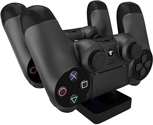 Image of PS4 Controller Charger, Megadream Dual Charging Station Dock, Fast Charge for Sony Playstation 4 / PS4 Slim/PS 4 Pro