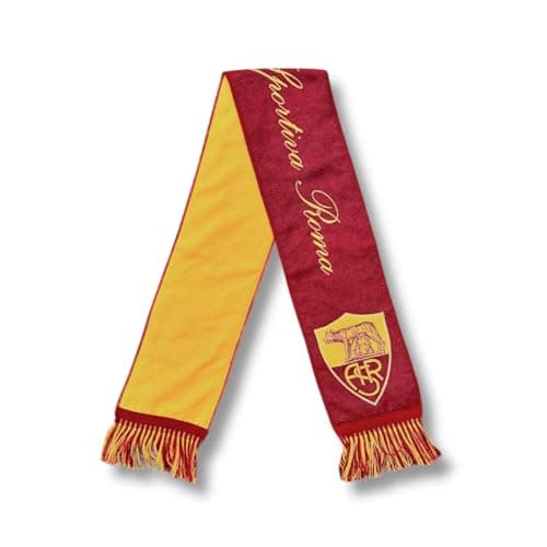 Image of AS Roma Traditional Red VIP Jacquard Scarf