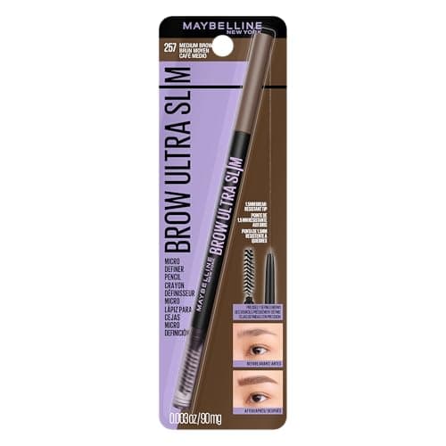 Image of MAYBELLINE Brow Ultra Slim Defining Eyebrow Pencil - Medium Brown 257