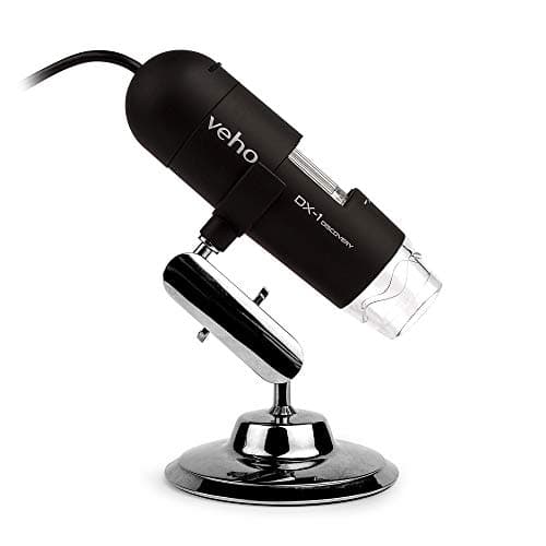 Image of Veho Discovery DX-1 USB Digital 2MP Microscope | x200 Magnification | Photo Capture | Video Capture (VMS-006-DX1)
