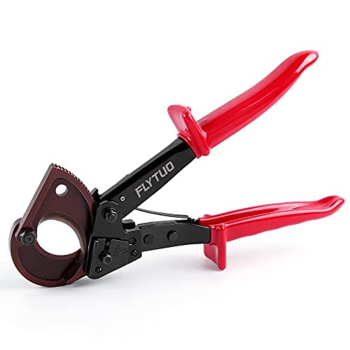 Image of Flytuo Ratchet Cable Cutter HS325A - Heavy Duty Wire Cutter for Aluminum and Copper Cable up to 240mm². Precise Cutting for Electrical Work