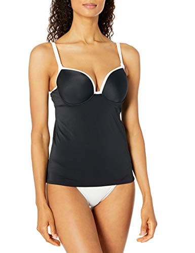 Image of Freya Women's Back to Black Tankini Top, 36DD